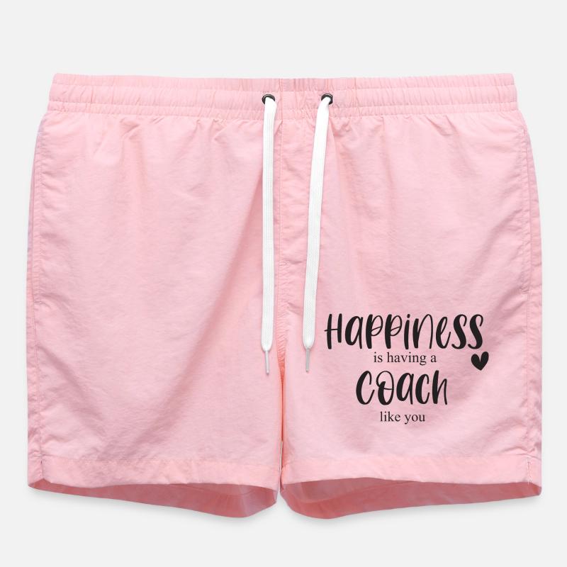 Trainer & Trainer Happiness Gift Merci - Short de bain - rose