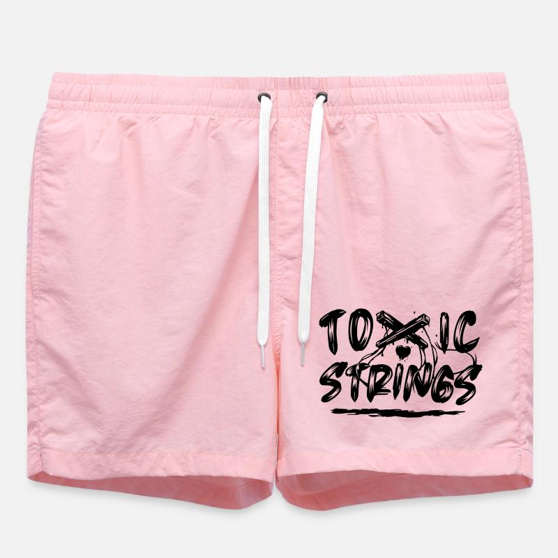 Toxic Strings - Swim Trunks - pink