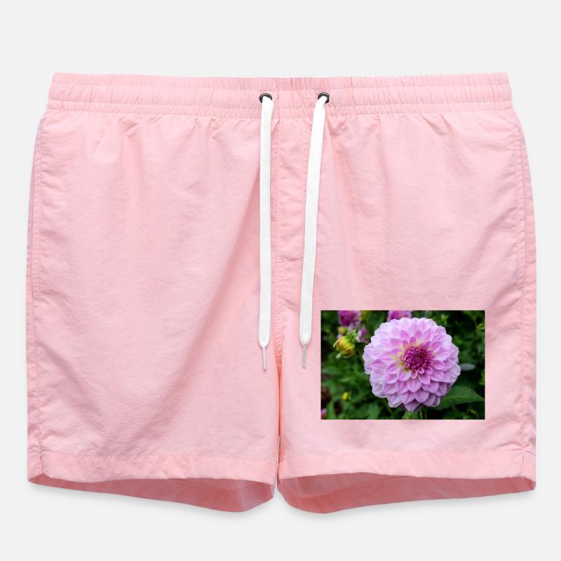 Dahlia rose rose fleur, fleur - Short de bain - rose