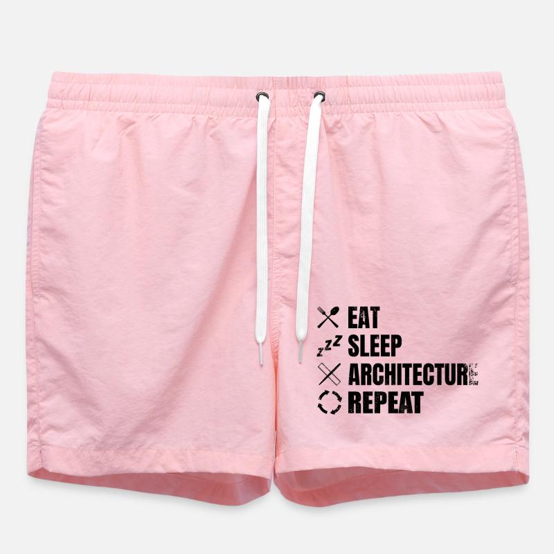Calendrier de l’architecture - Short de bain - rose