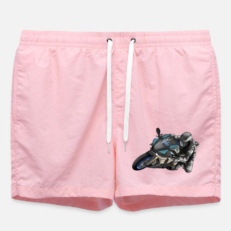 Adrénaline Conception de course de moto - Short de bain - rose