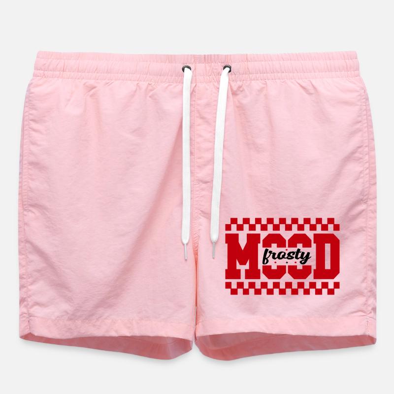 Impression graphique MAD Grid - Short de bain - rose