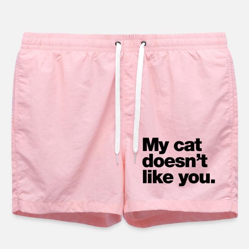 Mon chat ne t’aime pas - Short de bain - rose