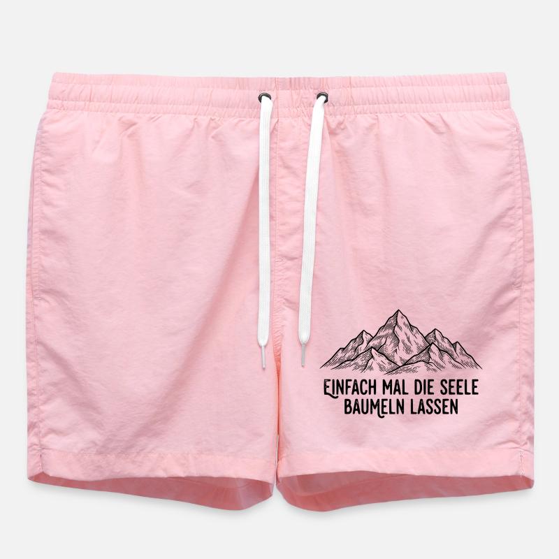 Seele baumeln lassen am Berg - Short de bain - rose