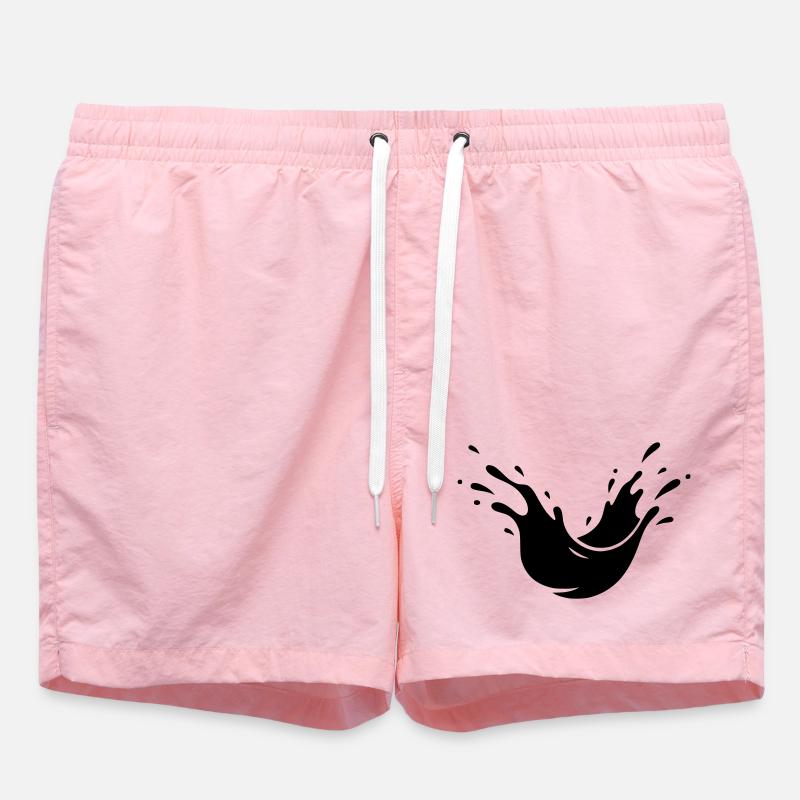 Mud Splash Dirt Splash - Swim Trunks - pink