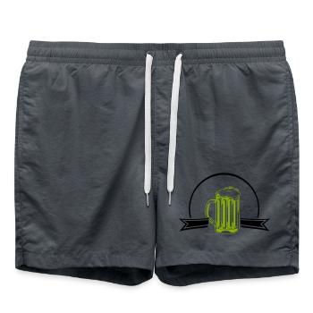 Résumé de la chope de bière néon vert - Short de bain -  - Devant