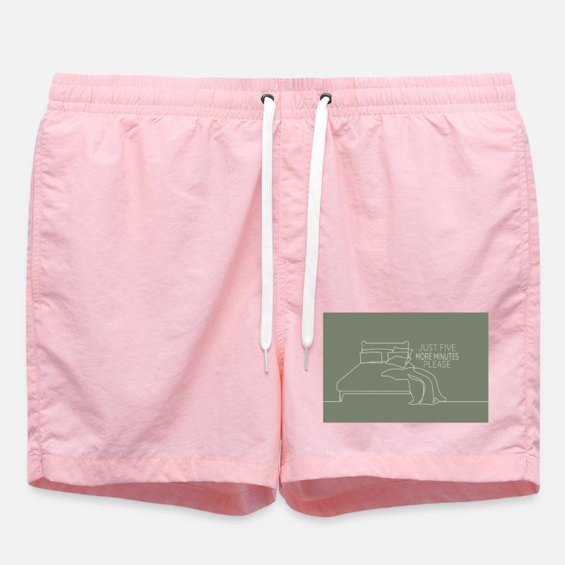 Bara fem minuter kvar av sovrumshumor - Badshorts - rosa
