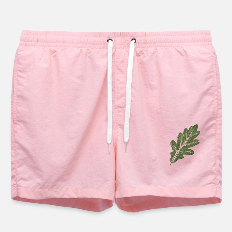 Feuille de chêne / Vert - Short de bain - rose
