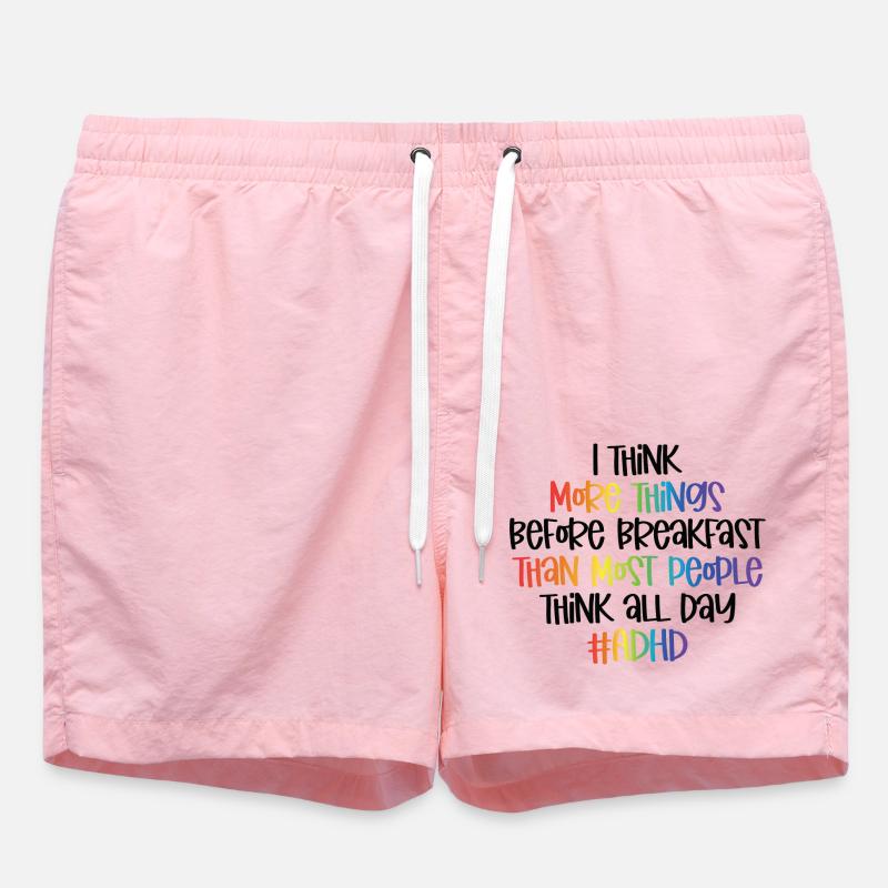 TDAH - Short de bain - rose