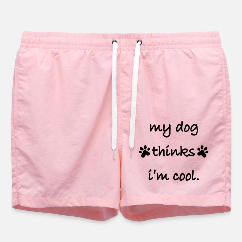 Dog thinks im cool - Badeshorts - Pink