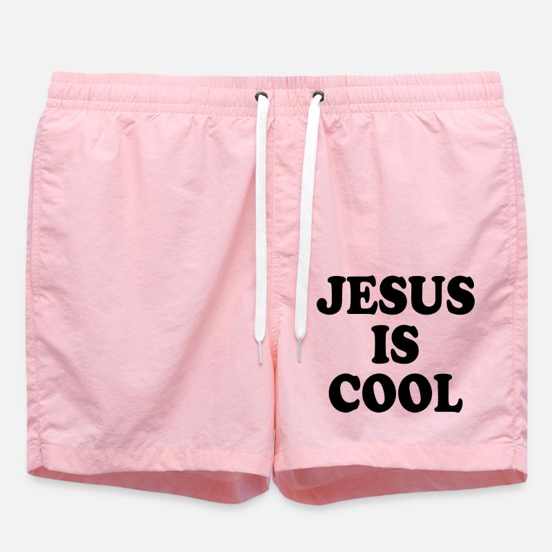 Jesus is cool - Swim Trunks - pink