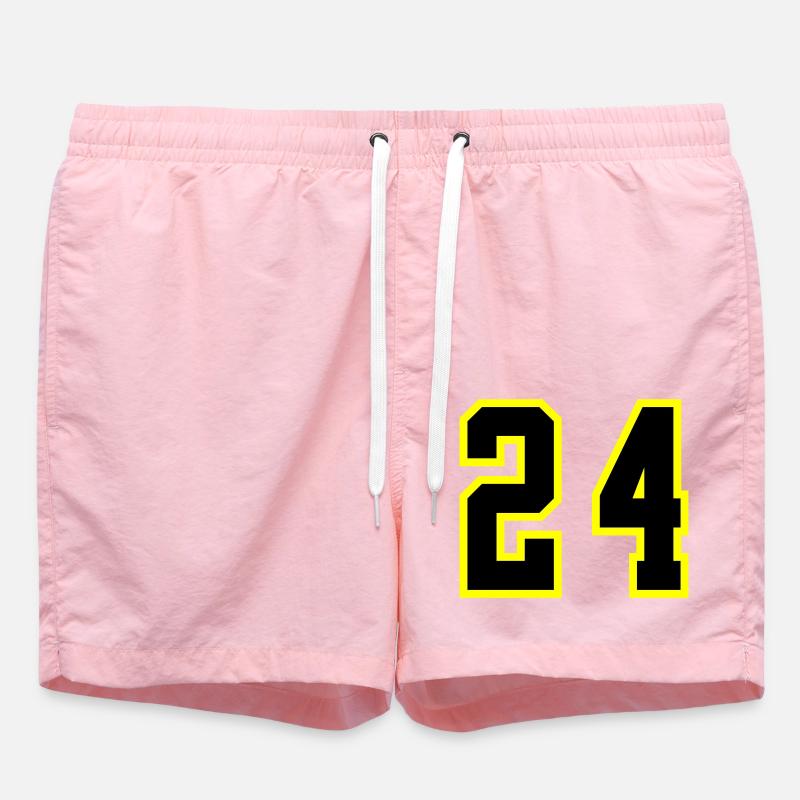 Maillot à 24 numéros - Short de bain - rose
