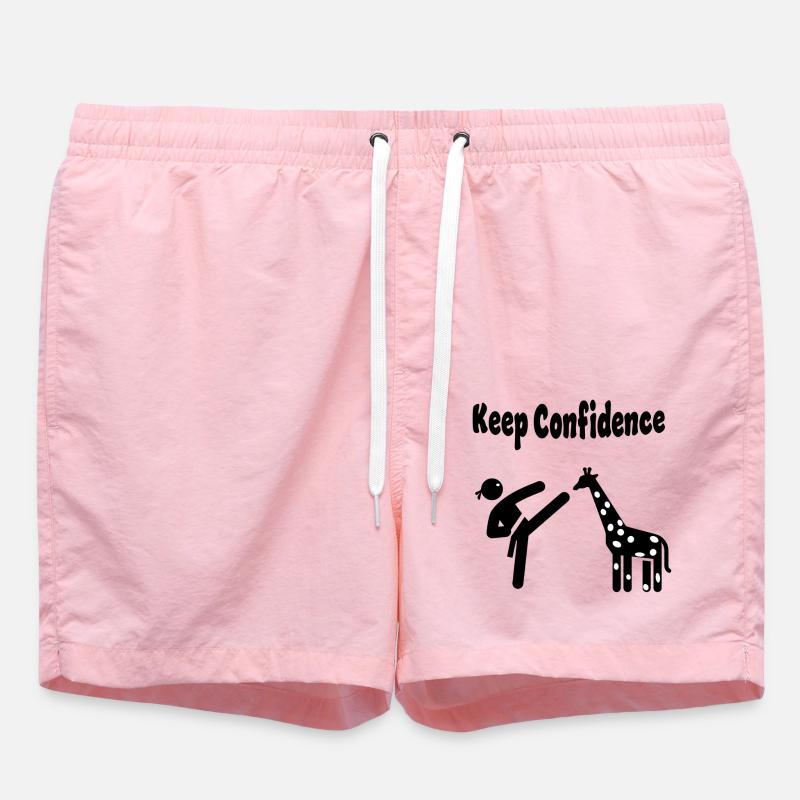 Keep Confidence - Swim Trunks - pink