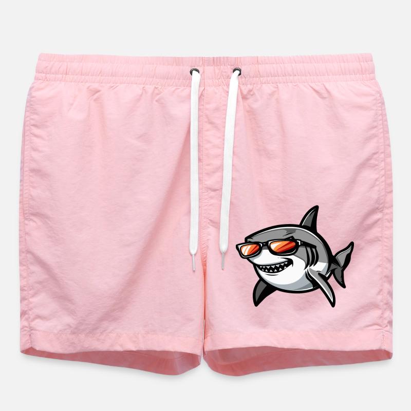 Animal requin - Short de bain - rose