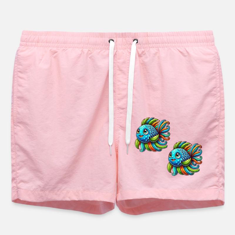 fisch comic 2 - Badeshorts - Pink