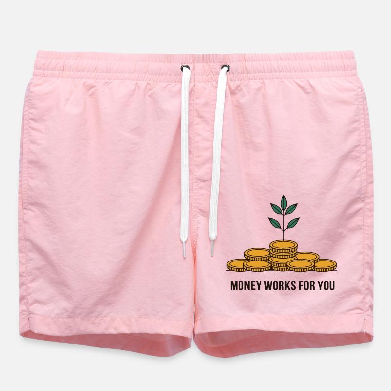 L’ARGENT TRAVAILLE POUR VOUS - Short de bain - rose