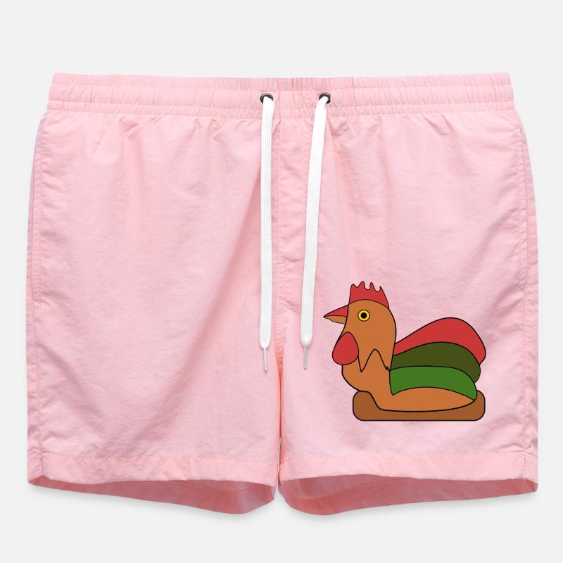 Fier coq - Short de bain - rose