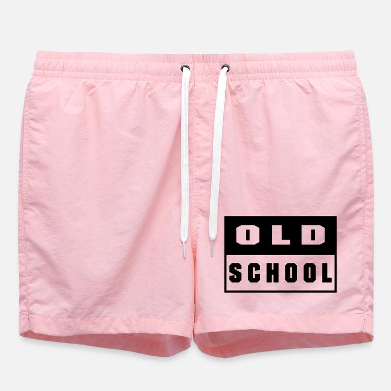 Old School - Swim Trunks - pink