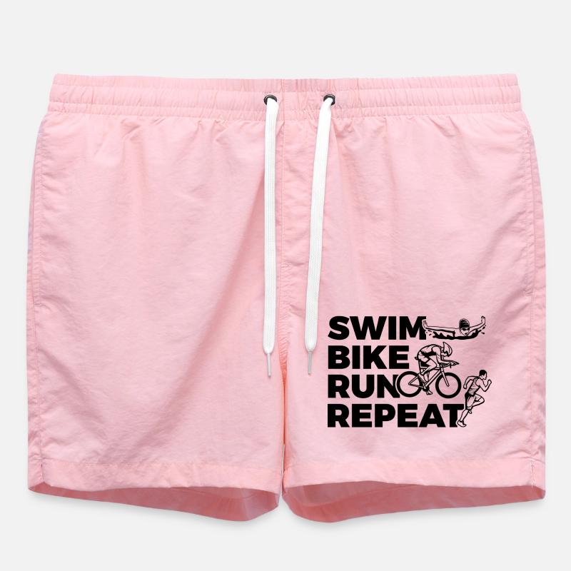 Natation Cyclisme Course à pied Répétition - Short de bain - rose