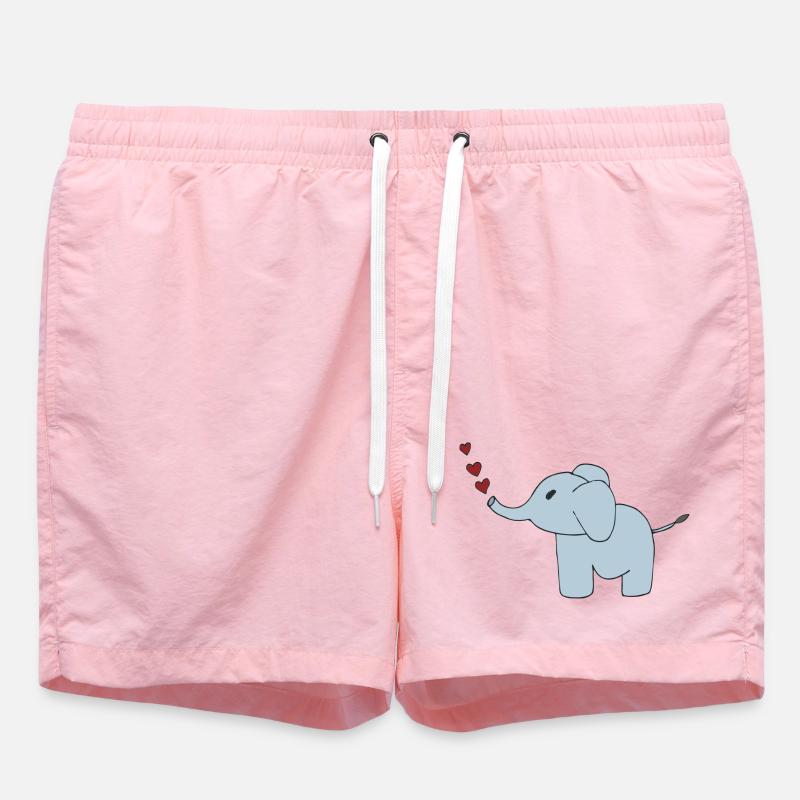 Cœurs d’éléphants - Short de bain - rose