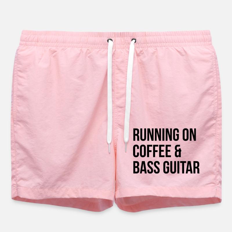 guitare basse - Short de bain - rose