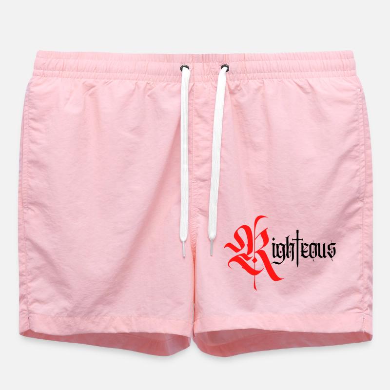 Gothic Righteous Design mit Schwert - Badeshorts - Pink