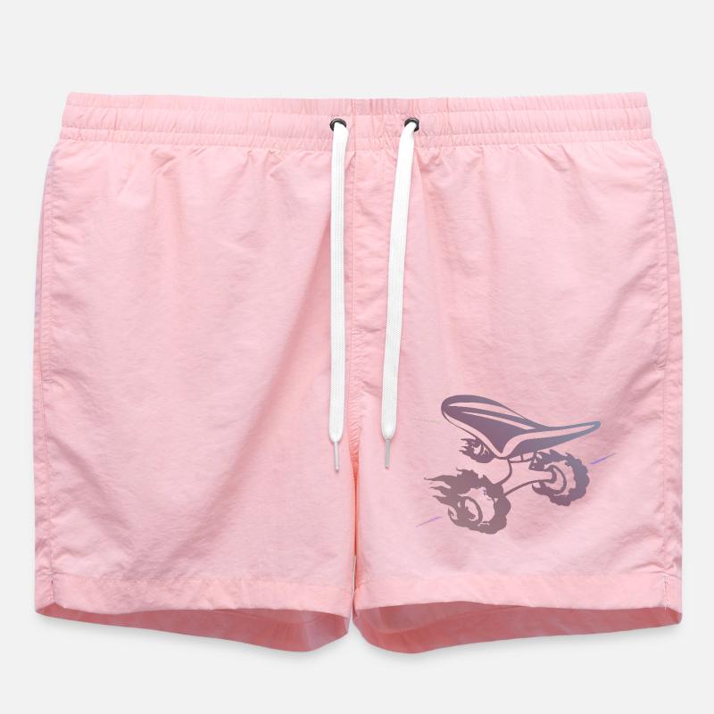 Gradient skateboard Silhouette Ride - Swim Trunks - pink