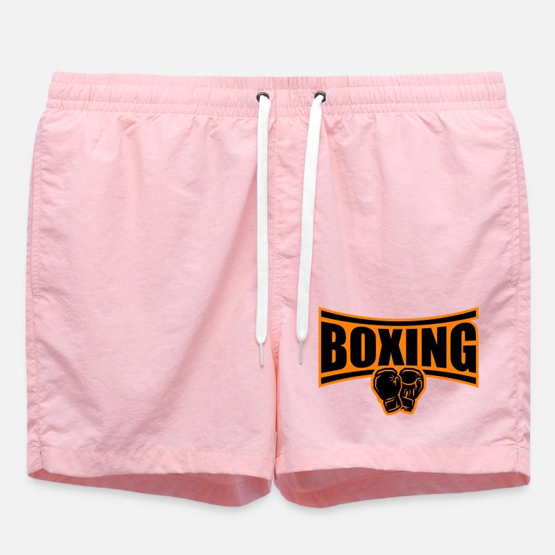 Boxing Boxes - Swim Trunks - pink