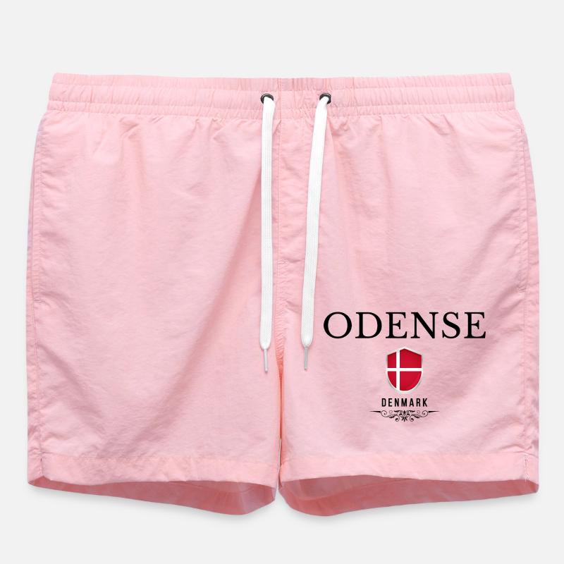 Odense-Souvenir, elegantes Odense-Design - Badeshorts - Pink