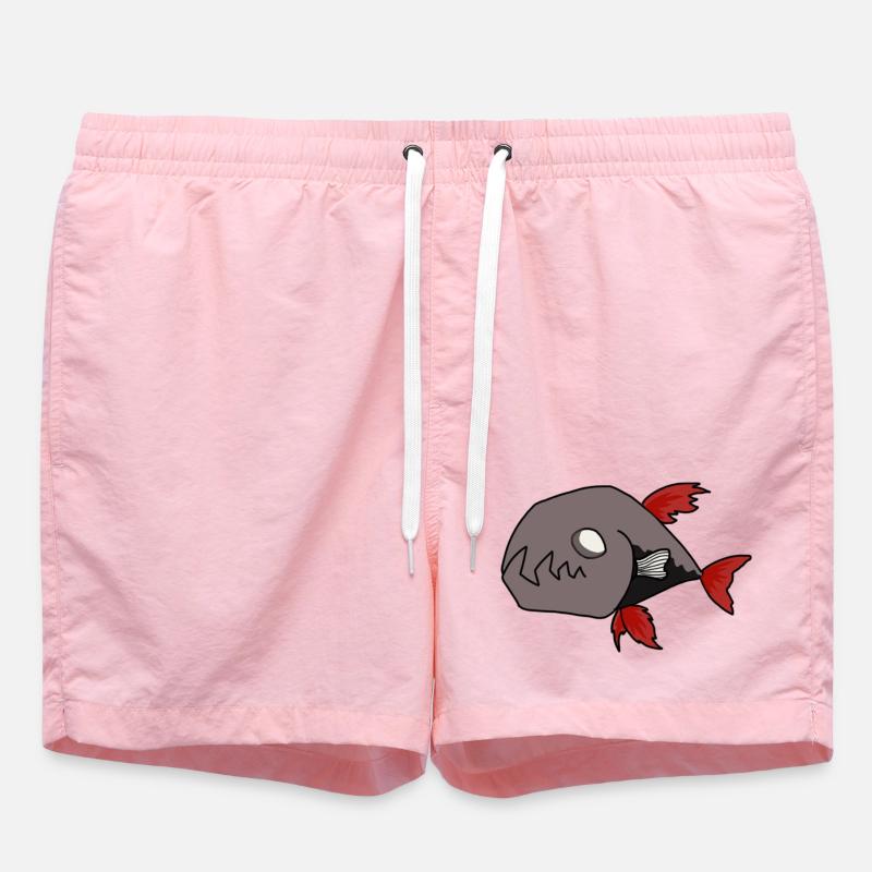 Black Fish - Swim Trunks - pink