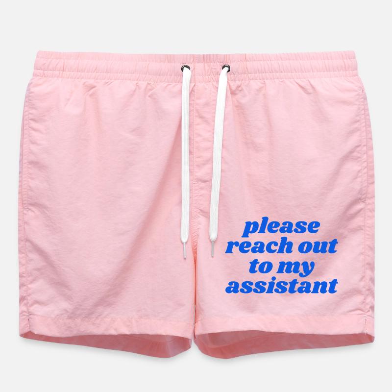 Merci de contacter mon assistant - Short de bain - rose