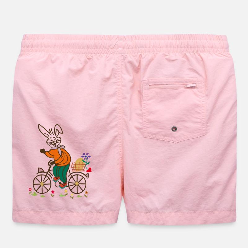 Easter , Easter Egg, Easter - Swim Trunks - pink