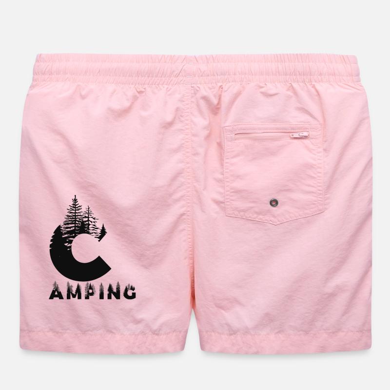 camping - Short de bain - rose