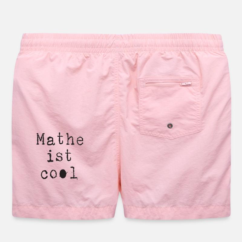 Math - Math is cool - Swim Trunks - pink
