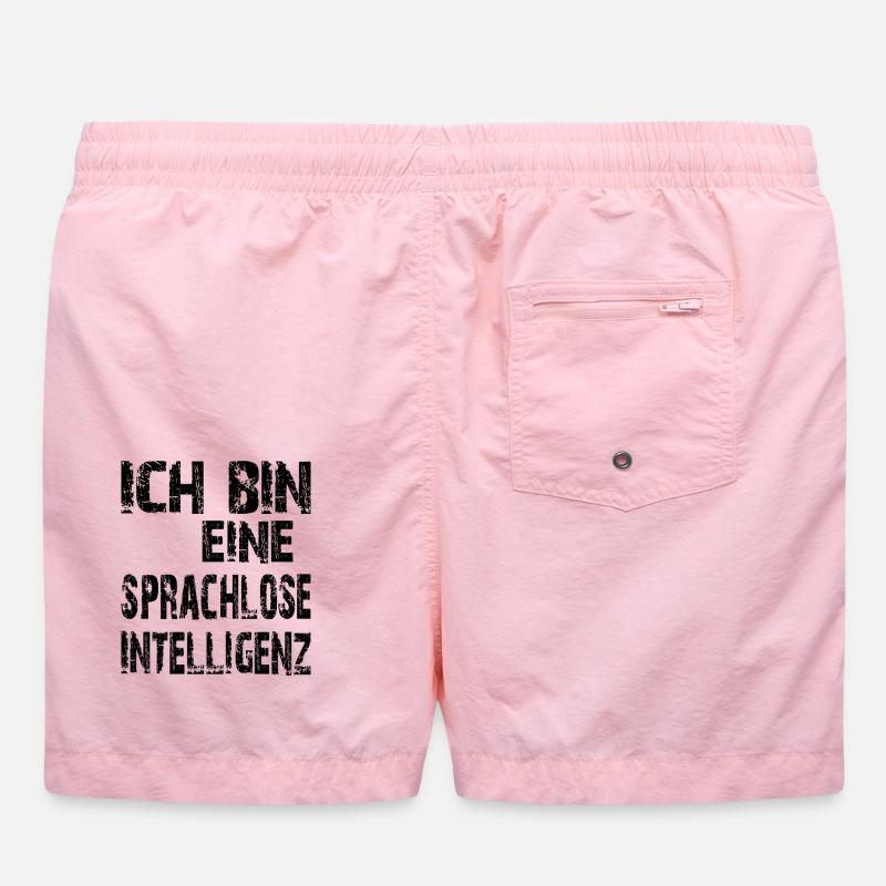 KI Spruch Ich bin eine sprachlose Intelligenz Badeshorts