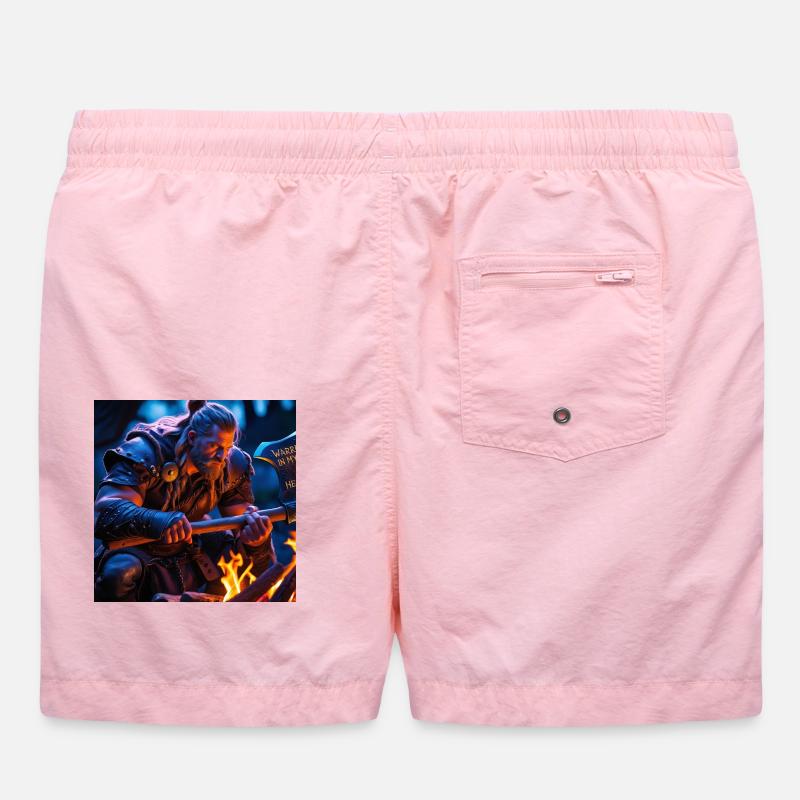 Fantasy Wikinger mit einer Axt Badeshorts