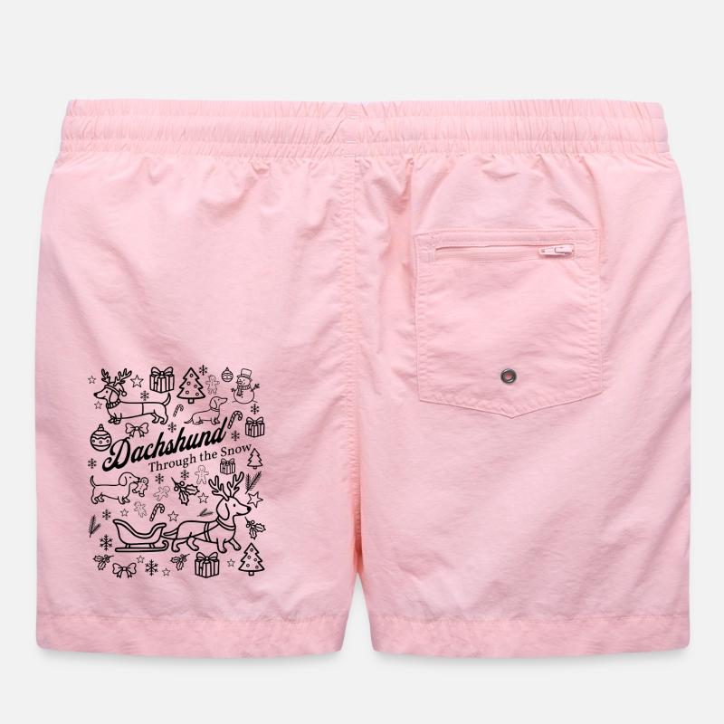 Conception de la neige teckel Short de bain