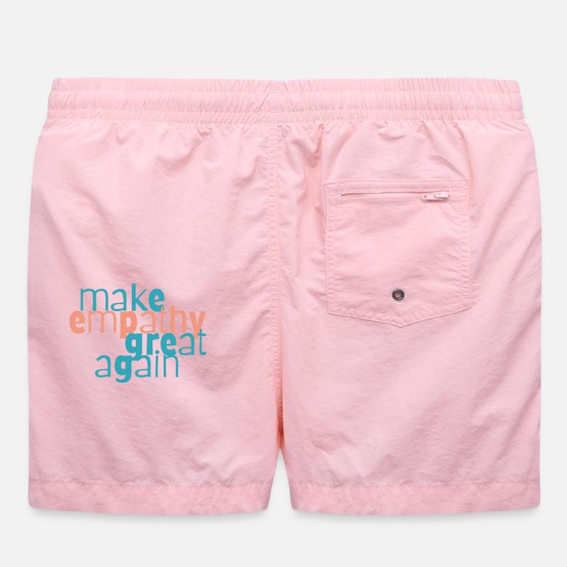 Make Empathy Great Again - Swim Trunks - pink