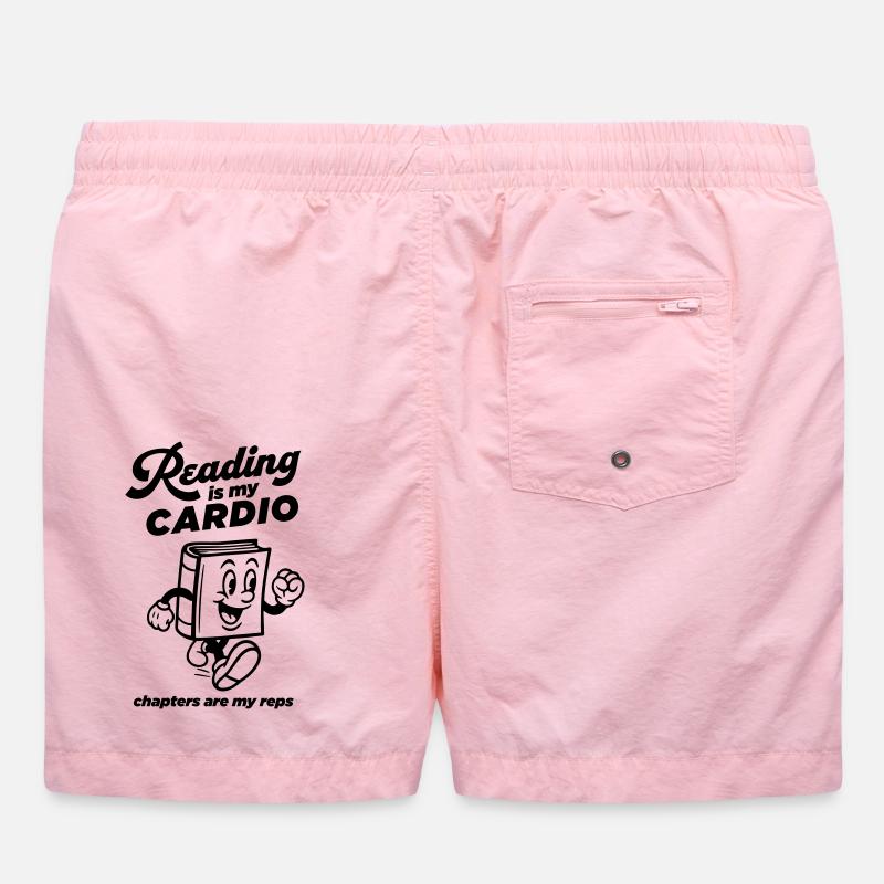 Reading is my Cardio Swim Trunks