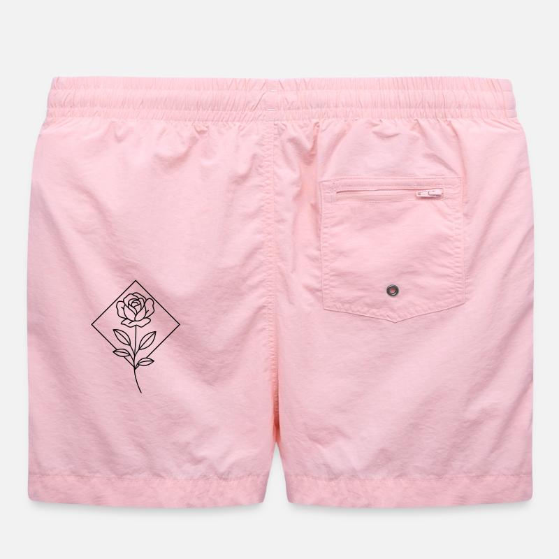 rose Swim Trunks