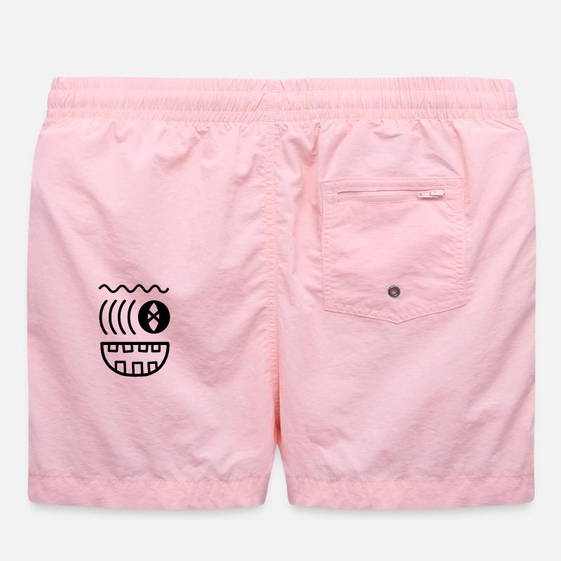 Visage de monstre ondulé - Short de bain - rose