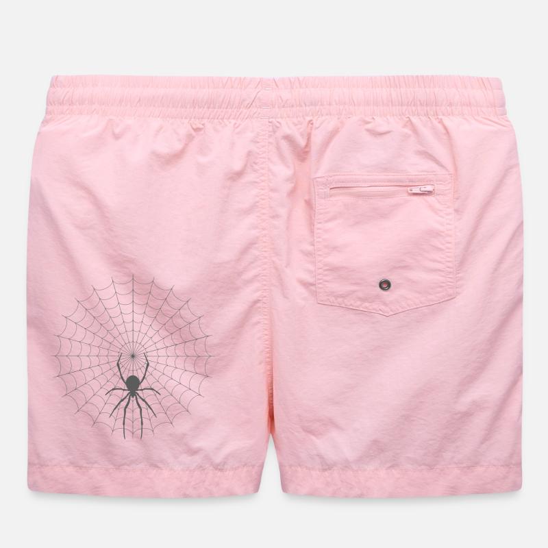 Spider Web Silhouette Swim Trunks