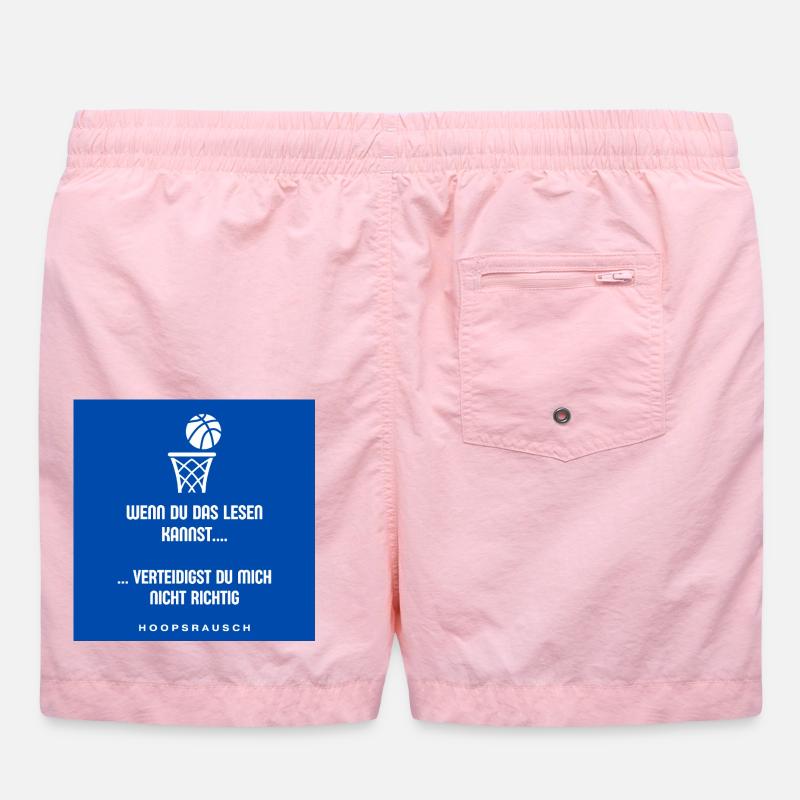 Lesen oder Verteidigen Spruch Hoopsrausch Badeshorts