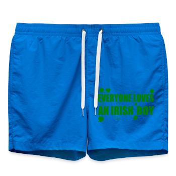 everyone loves an irish boy - Swim Trunks - cobalt blue - Front