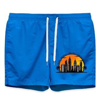 Beach - sun relax and calm down - Swim Trunks - cobalt blue - Front