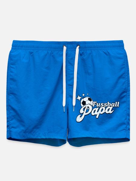 Cool football dad design for real football fans - Swim Trunks - cobalt blue