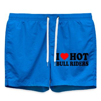 I love hot bull riders - Short de bain - cobalt blue - Devant