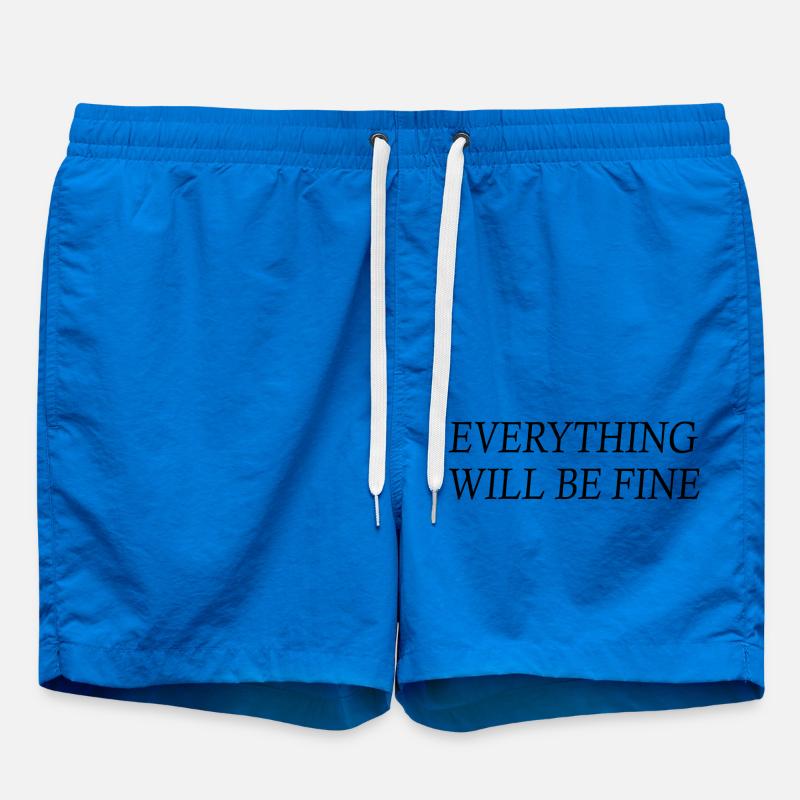 everything will be fine - Short de bain - cobalt blue