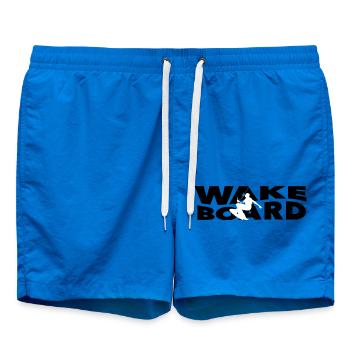 Wakeboard lettering - Swim Trunks - cobalt blue - Front