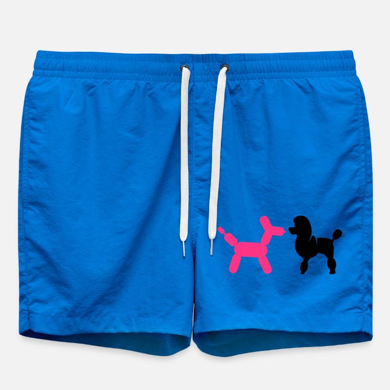 un caniche et un ballon-caniche - Short de bain - cobalt blue